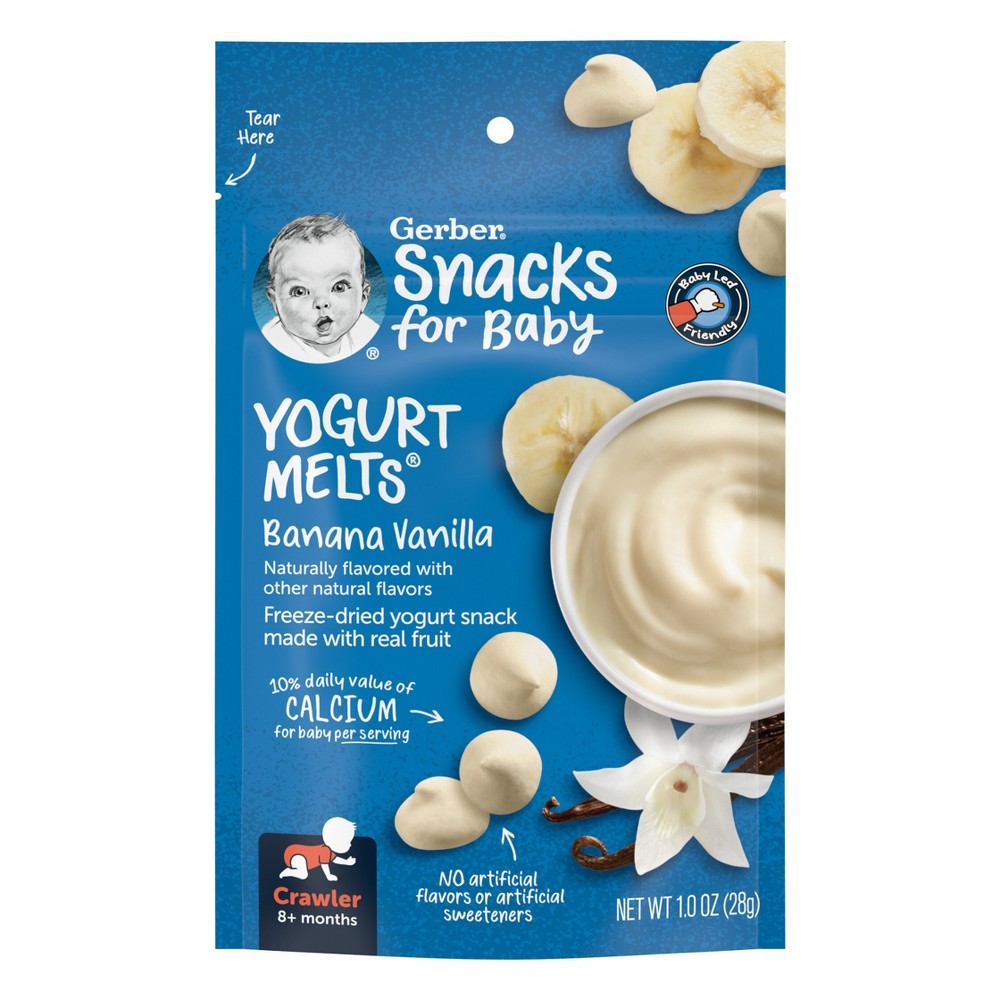 UPC 015000047986 product image for Gerber Yogurt Melts Banana Vanilla - 1oz | upcitemdb.com