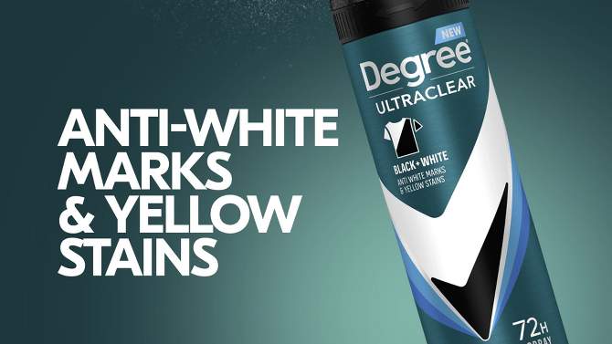 Degree Men&#39;s Ultraclear Black + White Fresh 72-Hour Antiperspirant &#38; Deodorant Dry Spray - 3.8oz, 2 of 14, play video