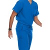 Hey Collection Mens Scrubs Set- V-Neck Scrub Top and Six Pocket Tapered Pant - 4 of 4