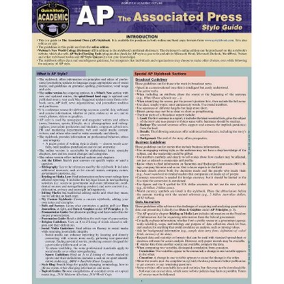 AP - Associated Press Style Guide - by  Lila Stromer (Hardcover)