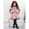 Pink Preppy Boucle Matching Jacket and Pleated Skirt Set Mia Belle Girls - 3 of 4