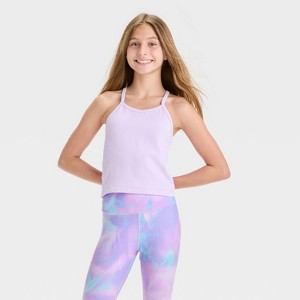 Girls' Seamless Crop Tank Top - All In Motion™ - 1 of 3