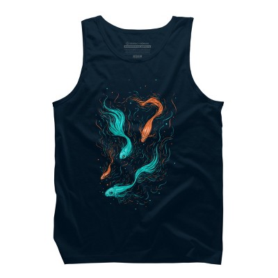 Men's Design By Humans Neon Float By StevenToang Tank Top