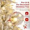 Tangkula 6/7/8 FT Snow-flocked Artificial Christmas Tree w/51/65/81 Sphere Lights 250/350/450 LED Lights - 4 of 4