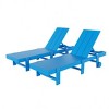 WestinTrends Ashore Modern Poly Reclining Chaise Lounge With Wheels (Set of 2pcs) - 3 of 3