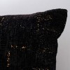 Anybear Black Gold Chenille Decorative Cushions - 4 of 4