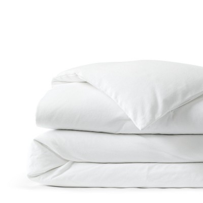Lands' End Comfy Super Soft Cotton Flannel Duvet Bed Cover - 5oz