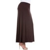 Plus Comfortable Fit Elastic Waist Maxi Skirt - 24seven Comfort Apparel™ - 2 of 4