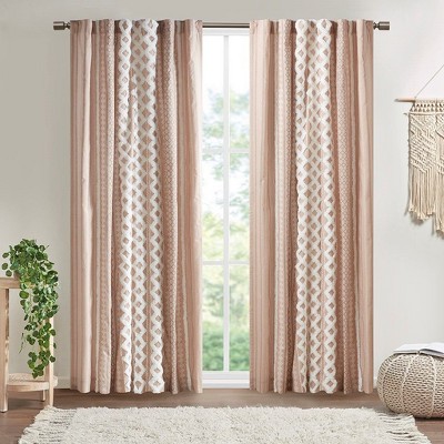PAGED Curtains Cotton Printed Window Curtain Panel Privacy Assured for Bedroom, Living Room