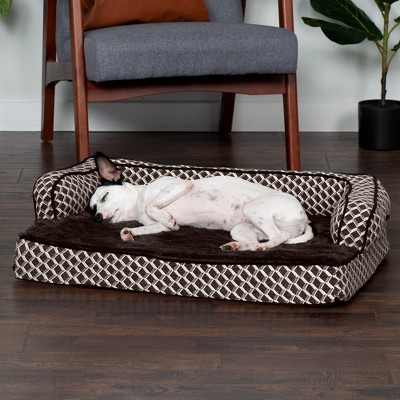 Diamond Brown Orthopedic Foam Medium Pet Sofa Bed