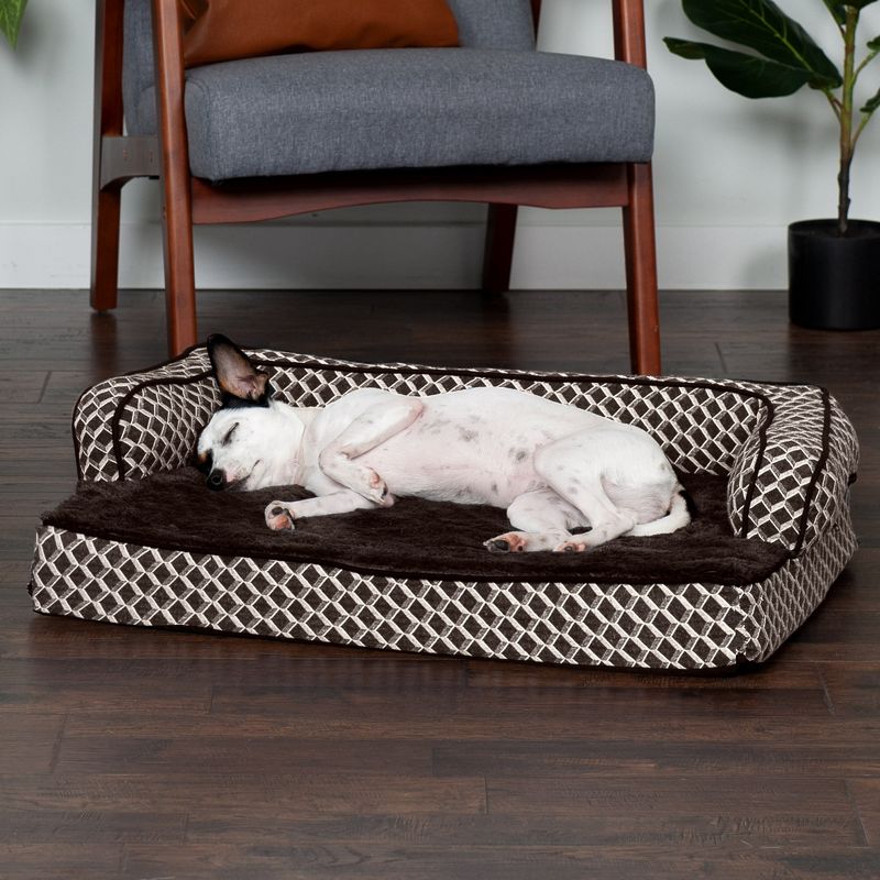 FurHaven Plush & Decor Comfy Couch Orthopedic Sofa-Style Dog Bed, 3 of 4