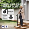 VEVOR Handrails for Outdoor Steps, 2-3 Step Stair Hand Rail & Indoor Railing Kit, Railings for Outside Steps with Installation Kit, Black - 3 of 4
