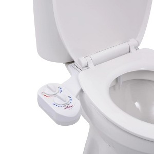 vidaXL Bidet Toilet Seat Attachment Hot Cold Water Single Nozzle - 1 of 4