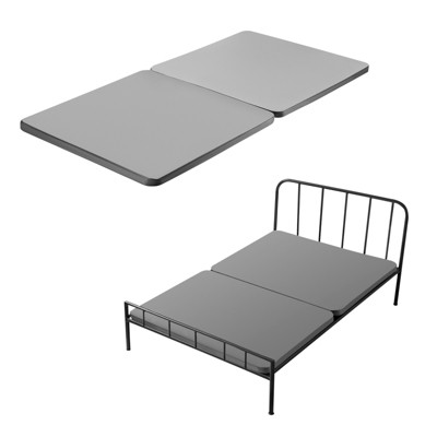 VEVOR Twin Size Bunkie Board, 1.5 in Bed Board Slats with 200D Oxford Cloth, Wooden Mattress Support for Twin Size Bed, 2 Piece, Gray
