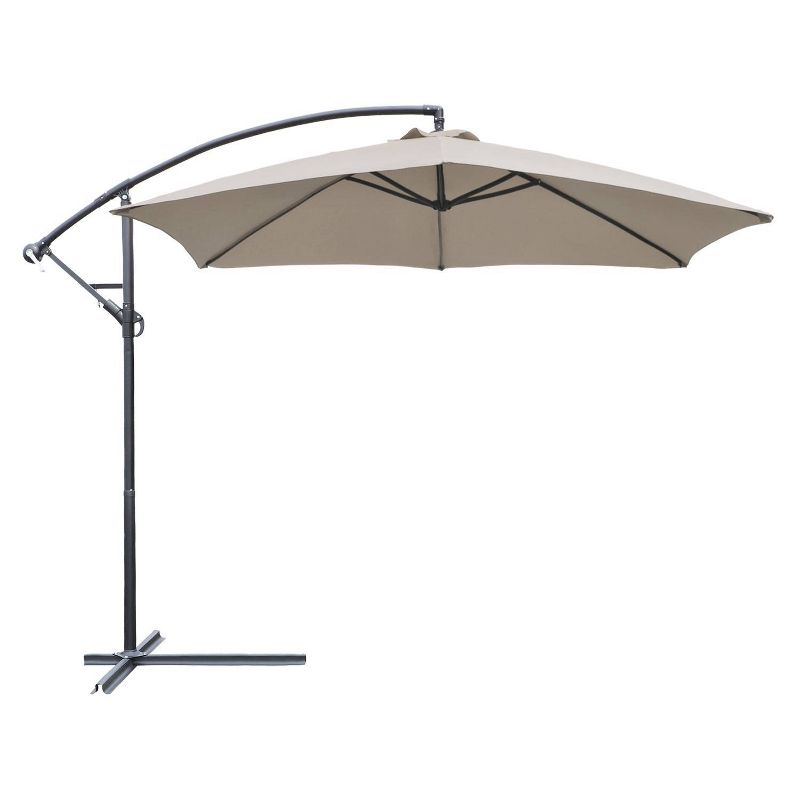 10' x 10' Outdoor Hanging Offset Cantilever Patio Umbrella with Easy Tilt - Devoko, 1 of 8