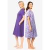 Dreams & Co. Women's Plus Size Dreams & Co 2-Pack Sleepshirt - 4 of 4
