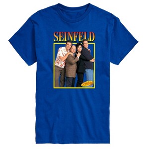 Men's Seinfeld Group Square Short Sleeve Graphic T-Shirt - Royal Blue - Medium - 1 of 4