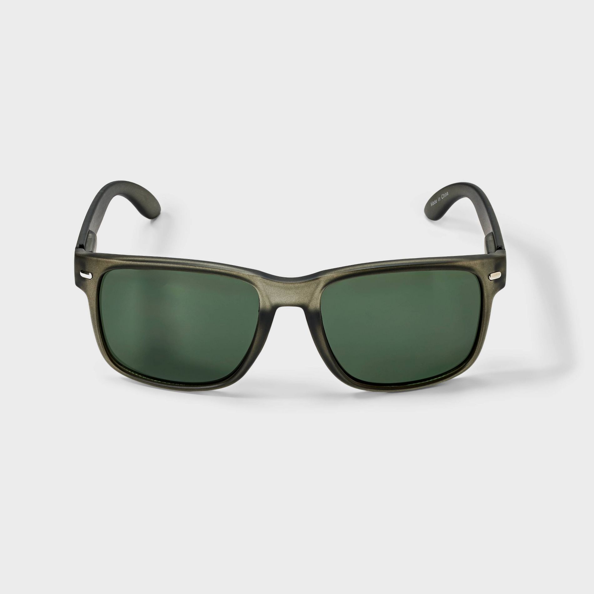 Men's Flattop Rectangle Sunglasses - Goodfellow & Co™ Gray