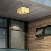 Livex Lighting Greenwich 4 - Light Flush Mount in  Satin Brass - 2 of 4