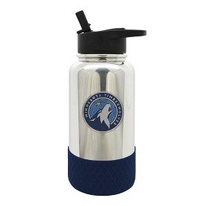 NBA Minnesota Timberwolves 32oz Thirst Hydration Water Bottle - Silver - 1 of 3