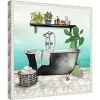 Amanti Art Plant House Bath Square I by Elizabeth Medley Framed Canvas Wall Art - 3 of 4