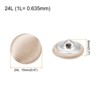 Unique Bargains Blouses Sweater Round Aluminum Cotton Fabric Cloth Covered Buttons 10 Pcs - 2 of 4