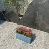 LeisureMod Rectangular Planter in Fiberstone with Drainage Holes for Indoor and Outdoor Home Bloom Collection - 3 of 4