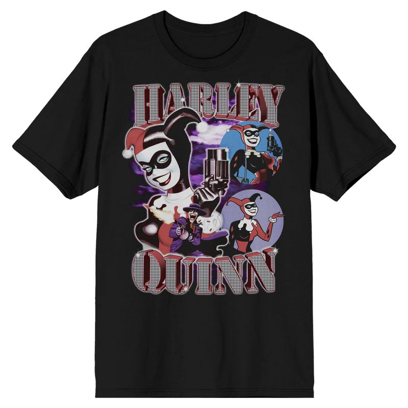 Batman Harley Quinn Men's Black T-shirt, 1 of 5
