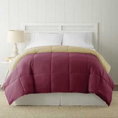 Queen Anemone and Wheat Reversible Down Alternative Comforter