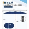 13FT Large Patio Umbrella Double-Sided Outdoor Umbrellas with Fade Resistant Canopy - 3 of 4