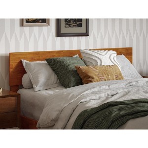 AFI Furnishings Orlando Full Modern Solid Wood Panel Headboard in Light Toffee - 1 of 4