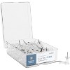 Business Source Pushpins 3/8" Point 1/2" Heads 100/BX Clear 81002 - 3 of 4