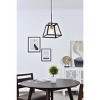 Elegant Lighting Resolute 1 light brass and black Pendant - 2 of 4