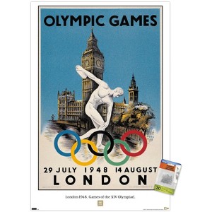Trends International Team USA - London 1948. Games of the XIV Olympiad. Unframed Wall Poster Prints - 1 of 4