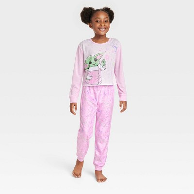 Girls' Star Wars: The Mandalorian The Child 2pc Pajama Set - Pink