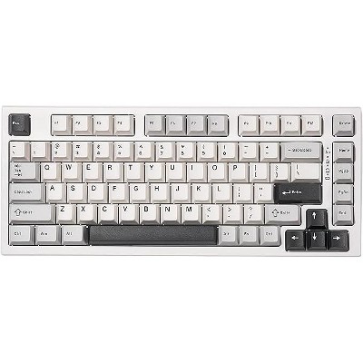 YUNZII YZ75 75% Hot Swappable Gaming Mechanical Keyboard, RGB Backlights for Linux/Win/Mac(Gateron G Pro Red, White)