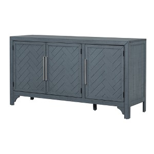 Dexmalle Sideboard Storage Cabinet with Adjustable Shelves,Navy Blue - 1 of 4