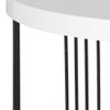 Keelin Mid Century Scandinavian Lacquer Coffee Table - White/Black - Safavieh - 4 of 4