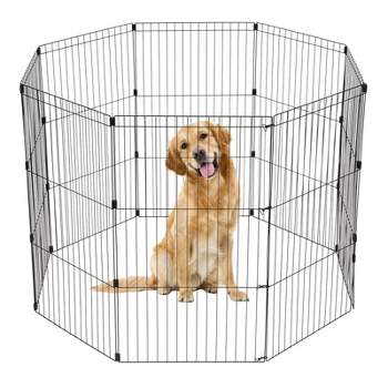 IRIS USA Exercise 8 Panel Wire Metal Pet Playpen for Dog