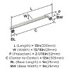 Amerock Cowrie Appliance Pull for Large Panels and Oversized Cabinets - 3 of 4