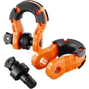 VEVOR 3/4" D-Ring Shackle, 2 Pack Alloy Steel Shackles 66139 lbs (30 Ton) Break Strength with 7/8" Screw Pin, Isolators & Washers - 1 of 4