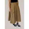 Women's Cotton Cargo Maxi Skirt - Aaron & Amber - 3 of 4