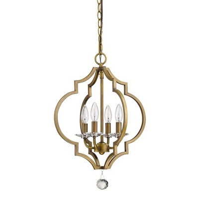 Acclaim Lighting Peyton 4 - Light Chandelier in  Raw Brass