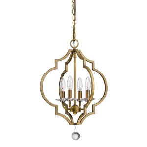 Acclaim Lighting Peyton 4 - Light Chandelier in  Raw Brass - 1 of 1