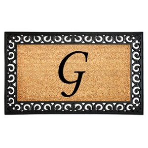 Calloway Mills 104131830A Gabriel Monogram Doormat 18 In. x 30 In. - 1 of 1