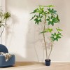 Artificial Umbrella Tree,PVC Fake Plant for Indoor Office, Home, Living Room, Floor, Patio, Porch Decor, Realistic Artificial Tree - 4 of 4