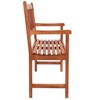 Patio Bench with Cushion 47.2" Solid Acacia Wood - 2 of 4