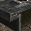 LIVAREEmlen Vintage Industrial Coffee Table, Double-Tier Structure with Rustic Finish, for Living Room & Office, Antique Black - 4 of 4