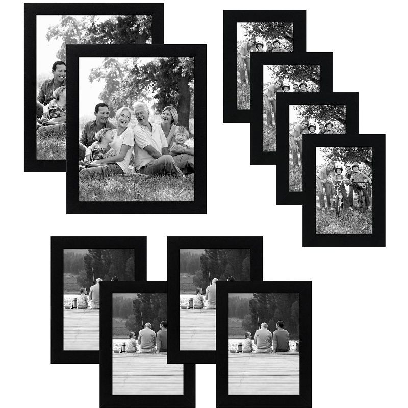 Americanflat Picture Frame Set of 7 Pieces with tempered shatter-resistant glass - Available in a variety of sizes and styles, 1 of 8