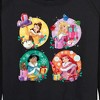 Women's - Disney - Princess Christmas Grid Lightweight French Terry Wide Neck Long Sleeve Shirt - 2 of 4